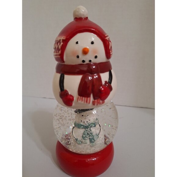 Snowman‎ Snowglobe Christmas Ornament - Picture 1 of 6